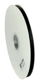Panglica dublu satinata neagra 6 mm