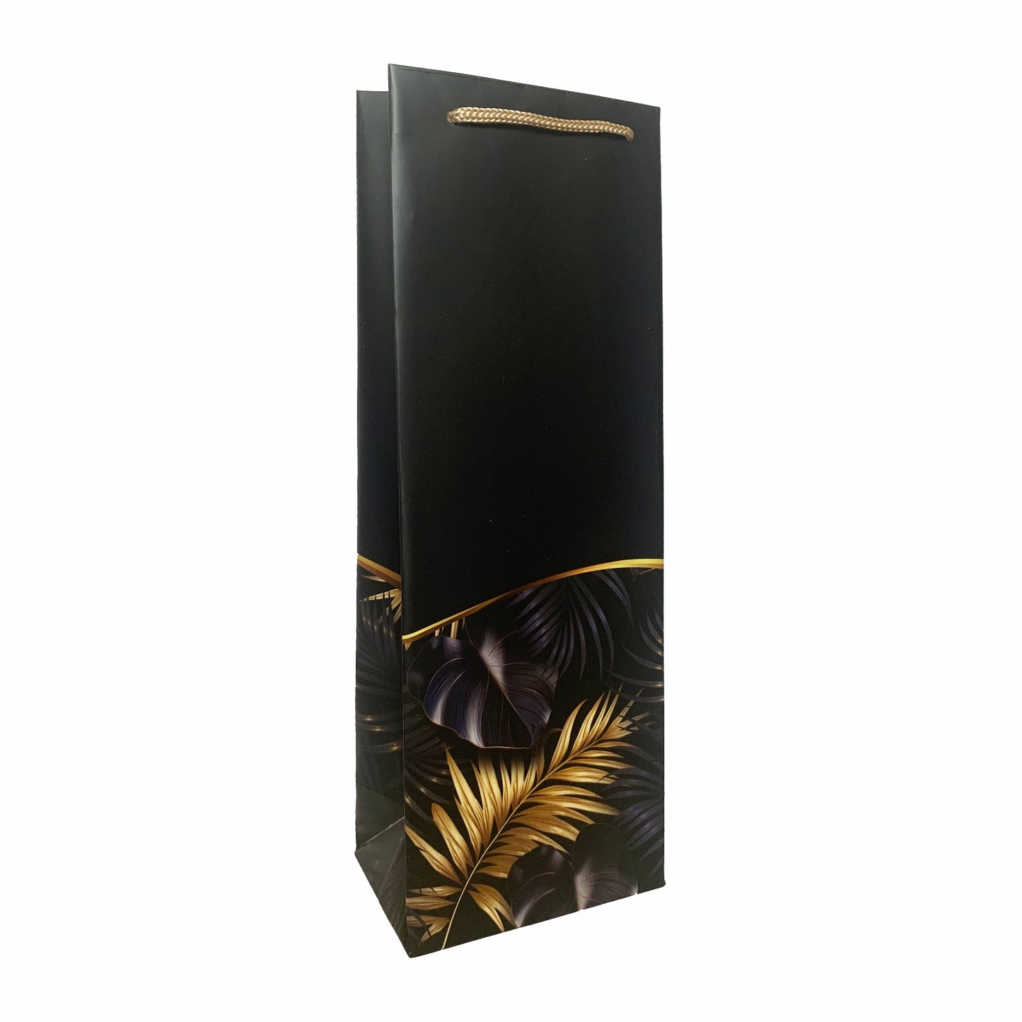 Punga de cadou pentru sticla model elegant negru