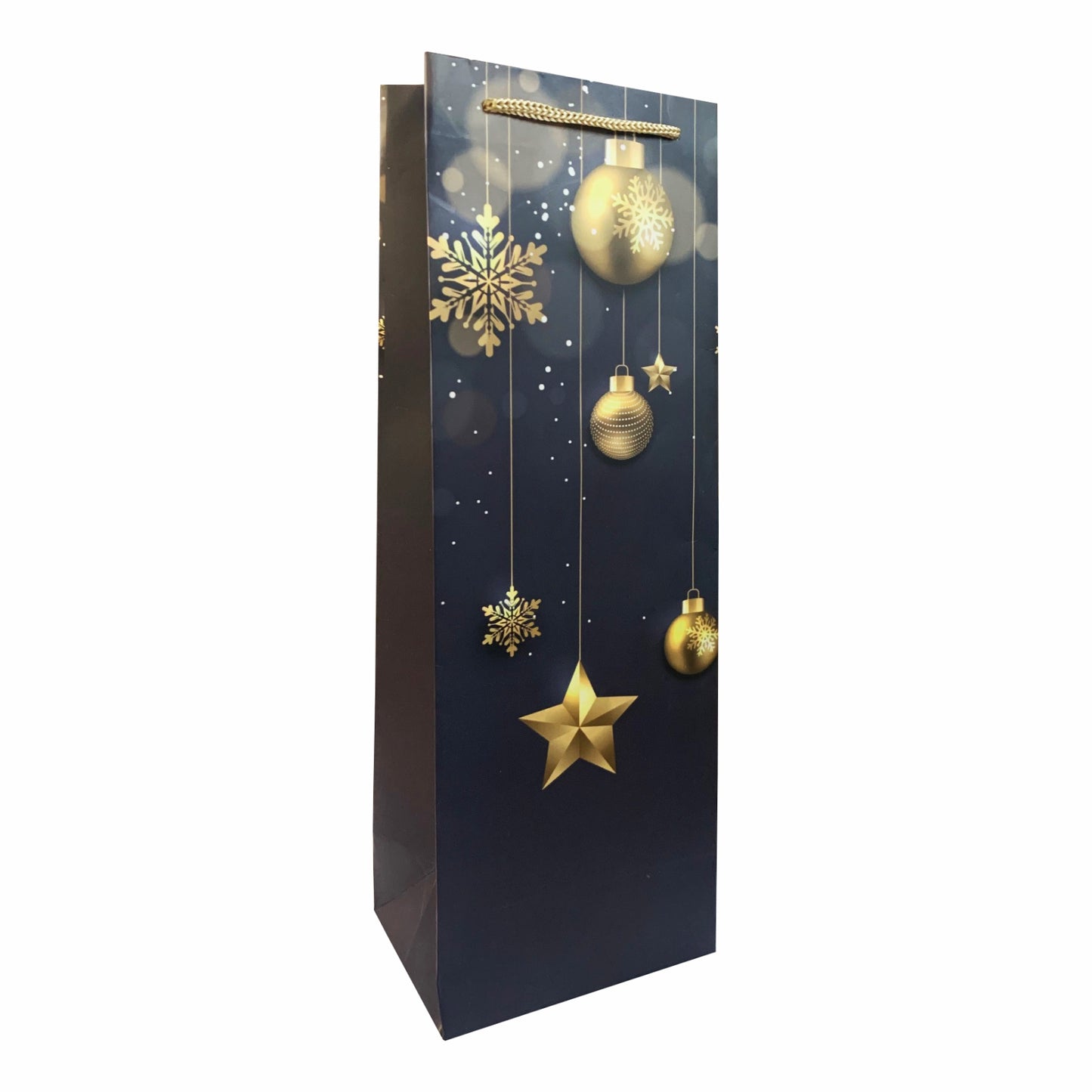 Punga de cadou pentru sticla model elegant Craciun