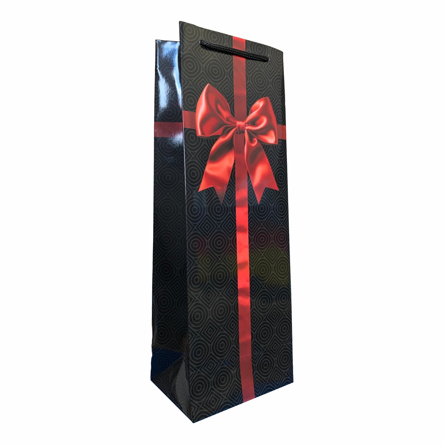 Punga de cadou pentru sticla model funda rosie
