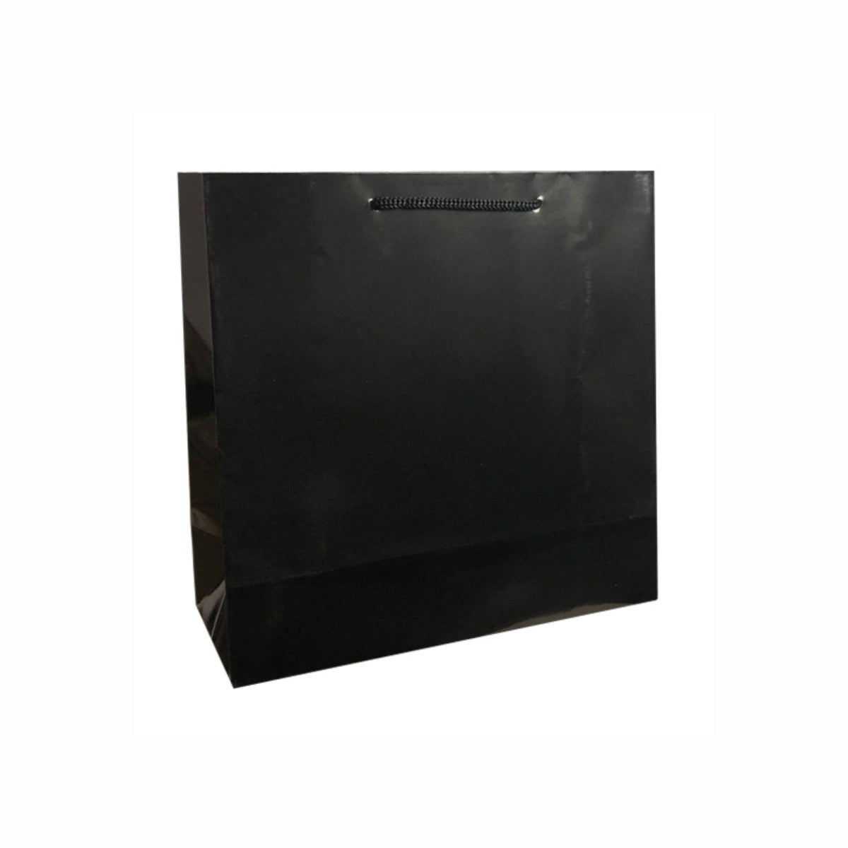 Punga cadou de hartie uni patrata neagra